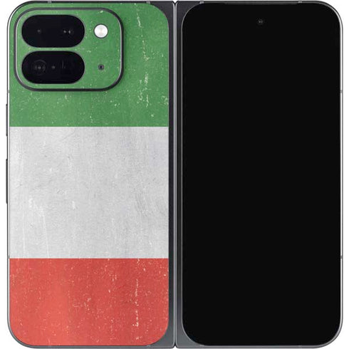Italy Flag Distressed Google Pixel 9 Pro Fold Skin